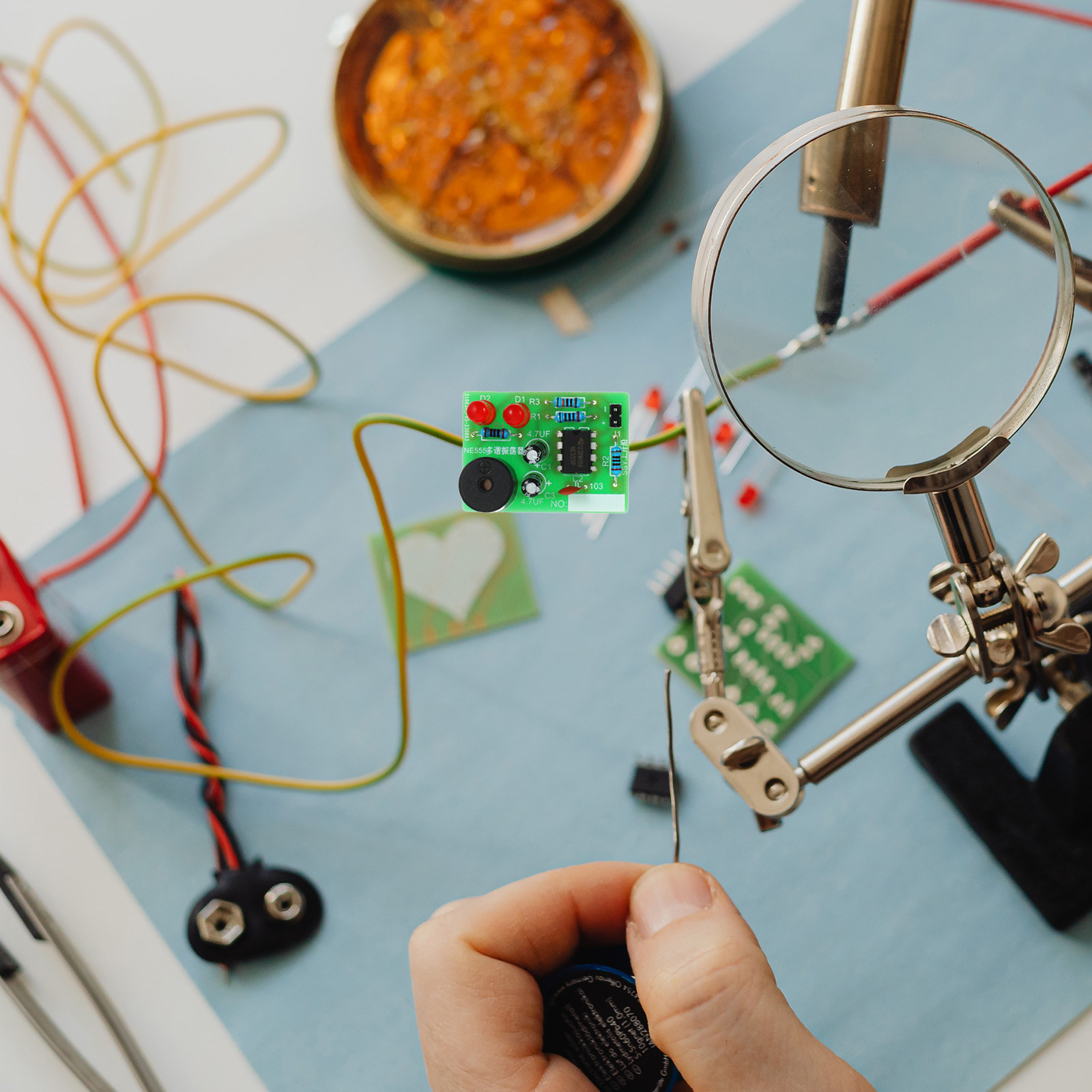 Diy Projects With Electronics - مجموعة تدريب على اللحام من 5
