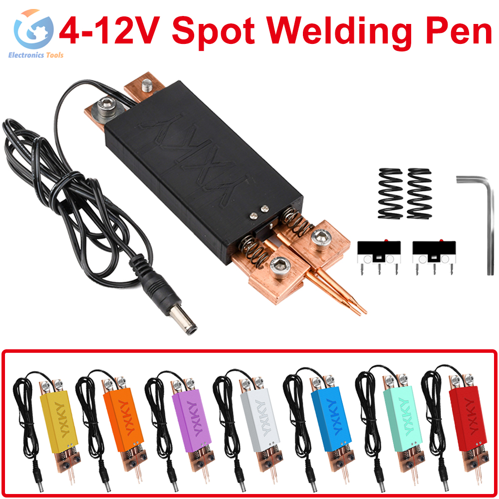 Diy Electronics Spot Welder - 4-12 فولت بقعة لحام القلم ل