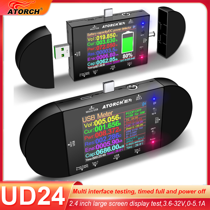 Logic Analyzer Usb - جهاز اختبار USB رقمي UD24 بشاشة