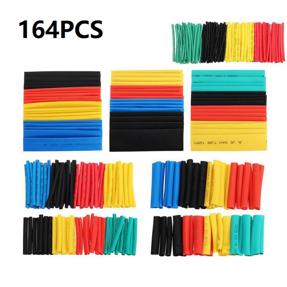 Heat Shrink Tubing - 164 قطعة مجموعة أنبوب الانكماش الحراري