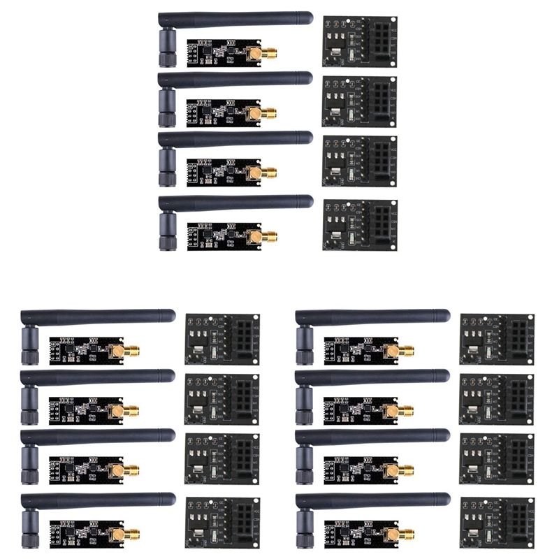 Nrf24L01 Module Wireless - 12 قطعة وحدة لاسلكية NRF24L01+PA+LNA مع