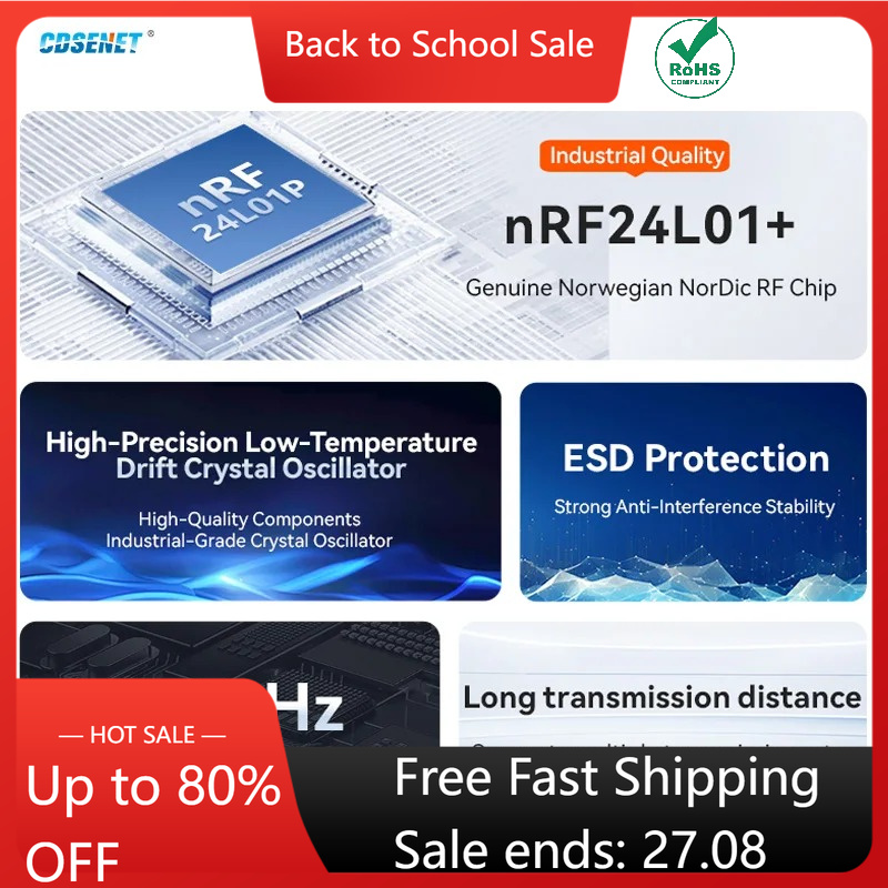 Nrf24L01 Module Wireless - وحدة لاسلكية RF بتردد 2.4 جيجاهرتز