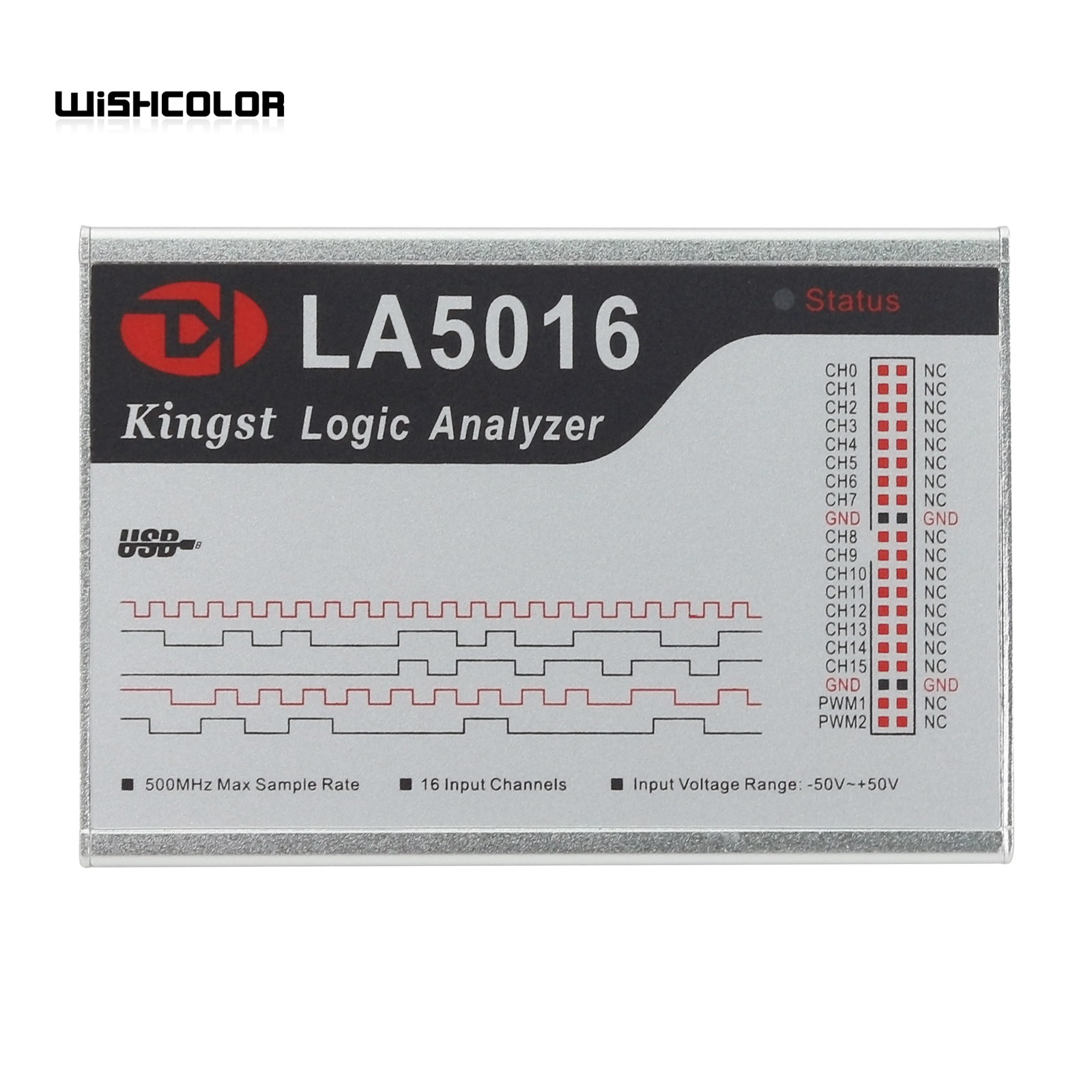 Logic Analyzer Usb - Wishcolor LA5016 USB محلل المنطق 16