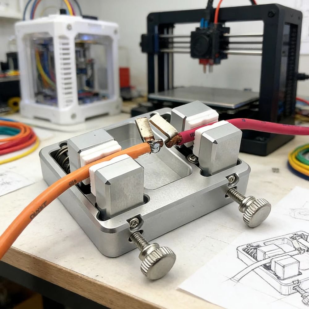 Diy Electronics Hobby - أداة لحام من الألومنيوم قابلة للتعديل،