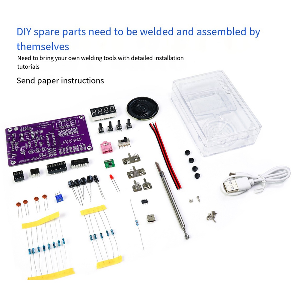 Diy Electronics Project Kit - طقم راديو FM إلكتروني جديد A72Z