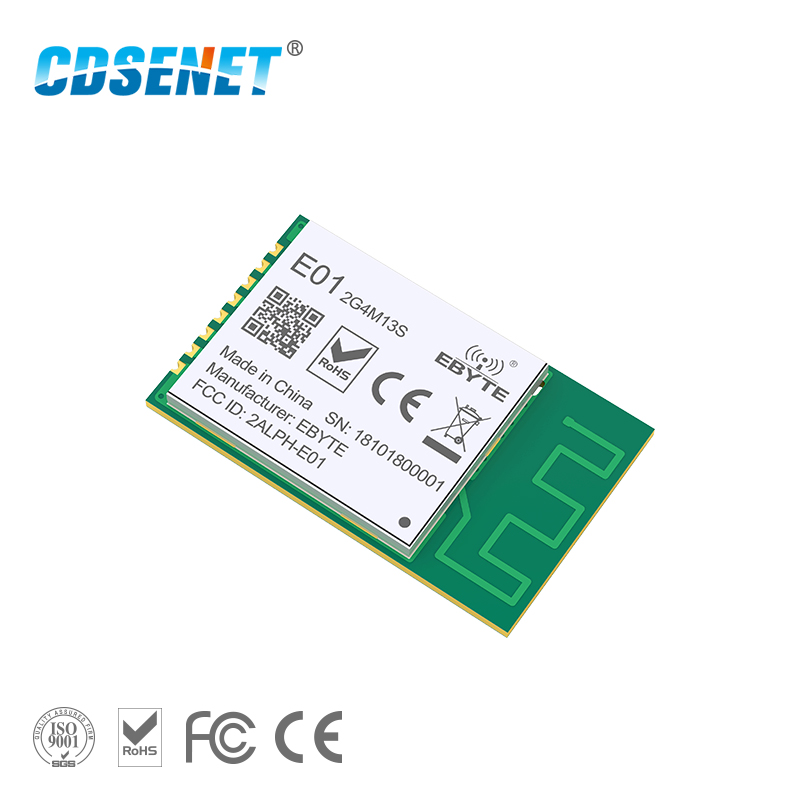 Nrf24L01 Module Wireless - 5 قطعة nRF24L01P 2.4GHz 20mW E01-2G4M13S