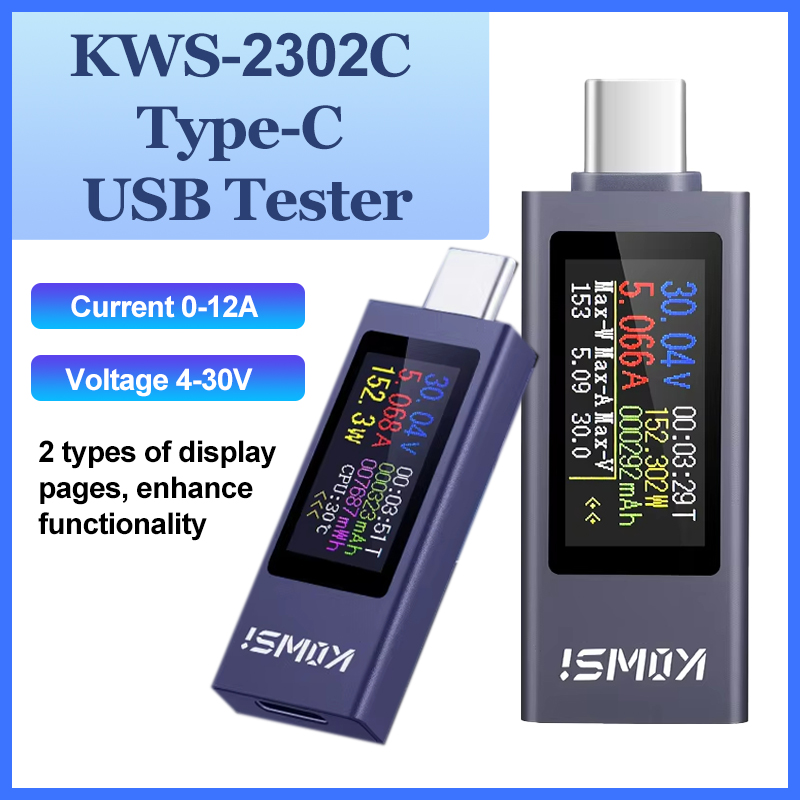 Logic Analyzer Usb - KWS-2302C Type-C USB تستر متعدد الوظائف