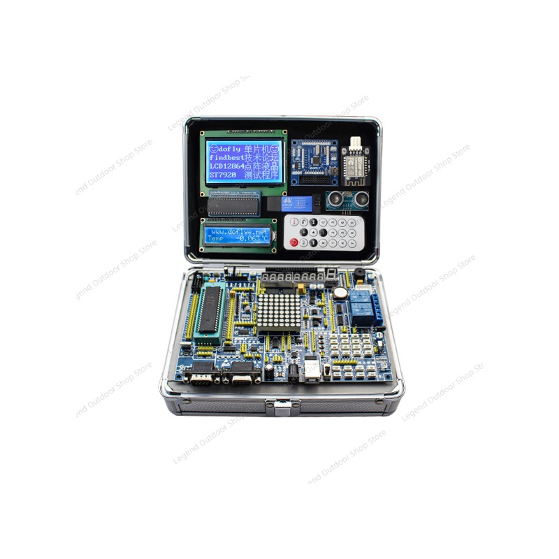 Diy Projects With Electronics - لوحة تطوير LY-51S 51MCU مع صندوق