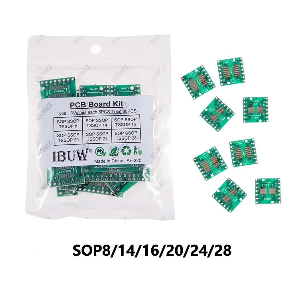 Diy Electronics Project Kit - 30 قطعة 6 قيمات لوحة محول