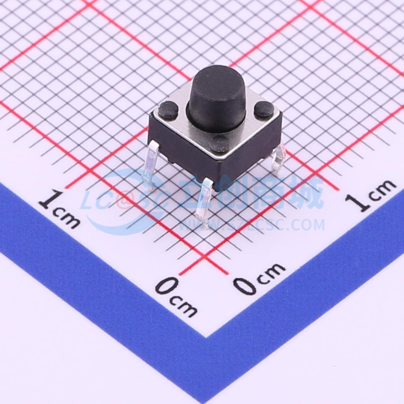 Push Button Tactile - 302 قطعة TS-1095-A5B2-D1 -4P 6x6mm SPST