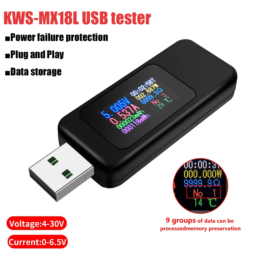 Logic Analyzer Usb - 10 في 1 USB تستر تيار