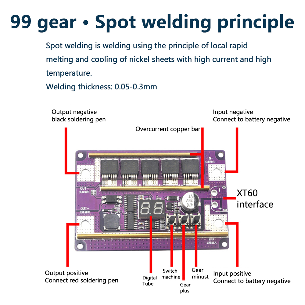 12 فولت بقعة لحام لتقوم بها بن - مراجعة Diy Electronics Spot Welder وسعره