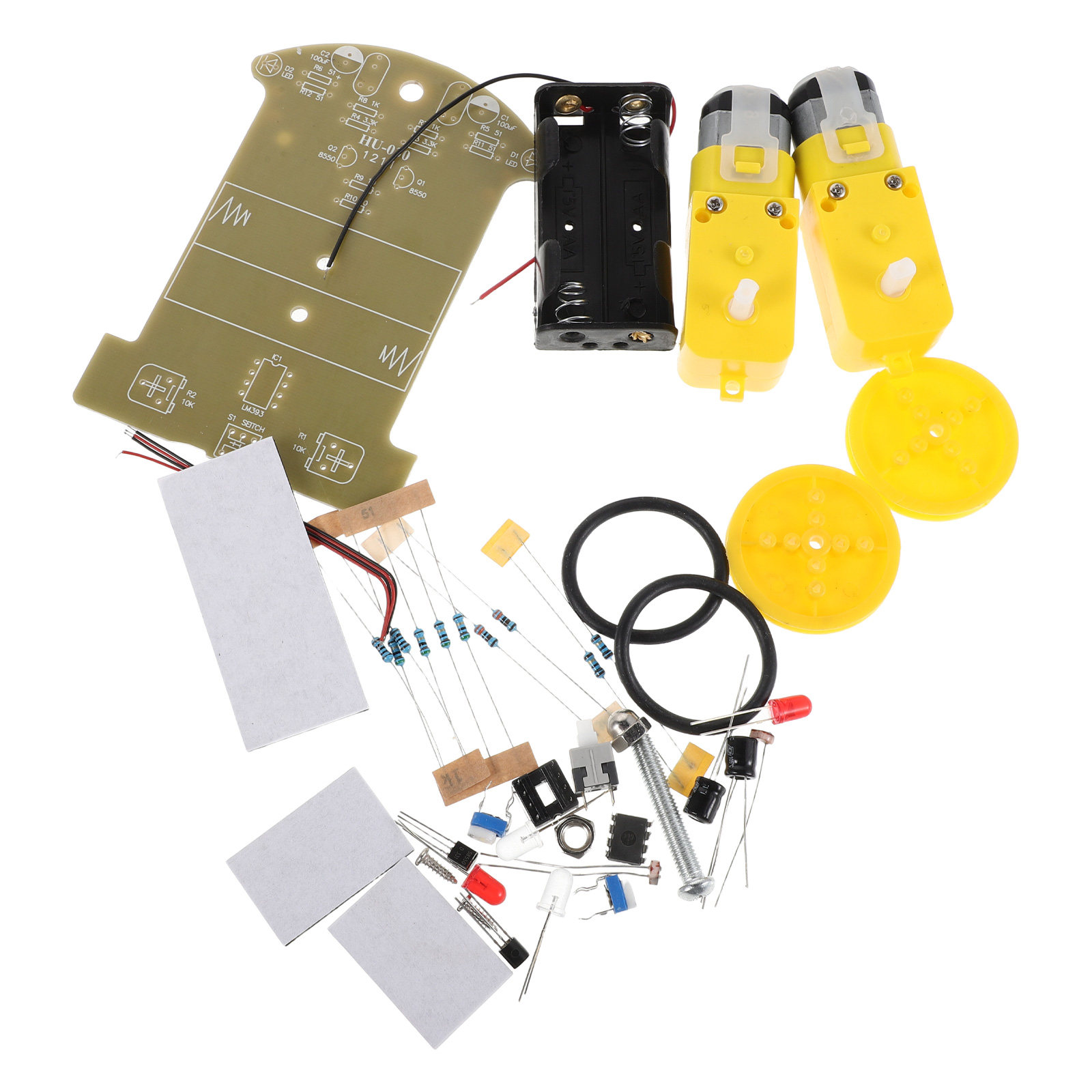 مجموعة سيارة روبوت تتبع الخط ل - مراجعة Diy Electronics Project Kit وسعره