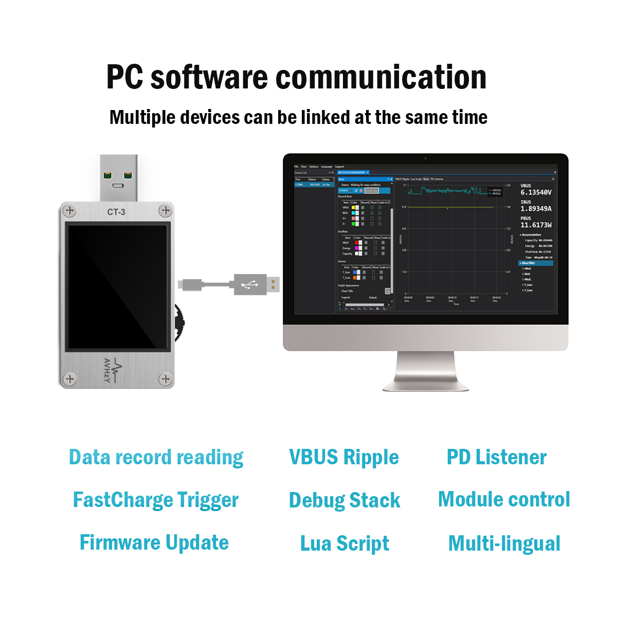 USB 3.1 الطاقة متر فاحص رقمي م - مراجعة Logic Analyzer Usb وسعره