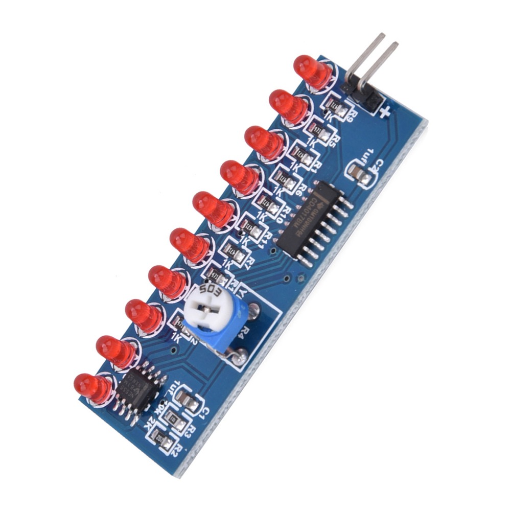 2 قطعة NE555 CD4017 LED تأثير  - مراجعة Diy Electronics Project Kit وسعره
