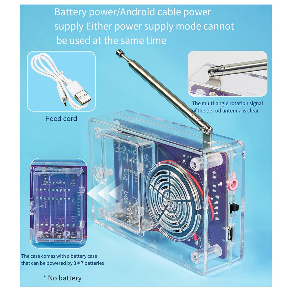 طقم راديو FM إلكتروني جديد A72 - مراجعة Diy Electronics Project Kit وسعره