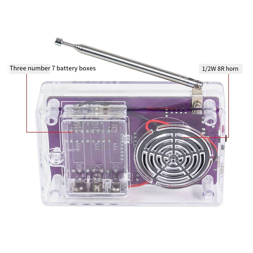طقم راديو FM إلكتروني جديد A72 - مراجعة Diy Electronics Project Kit وسعره