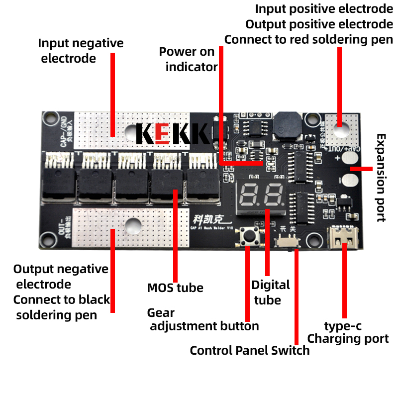 K6 صغيرة محمولة لتقوم بها بنفس - مراجعة Diy Electronics Spot Welder وسعره