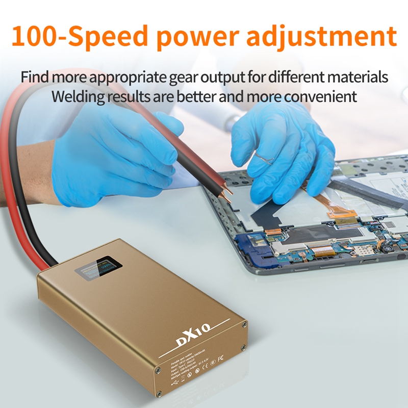 10600mah DX10 يده بقعة آلة لحا - مراجعة Diy Electronics Spot Welder وسعره