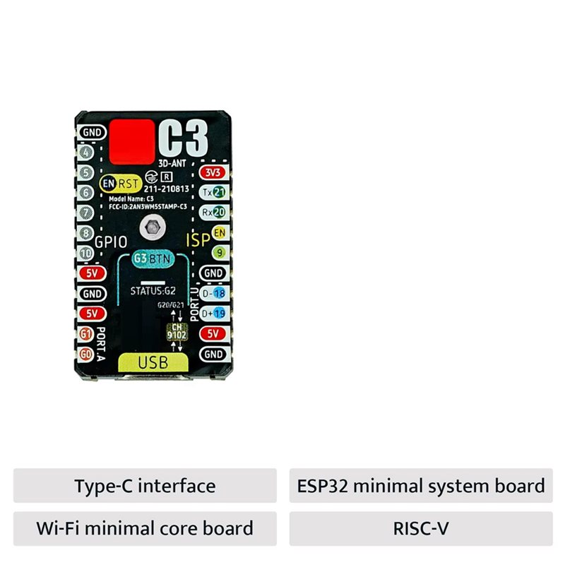 لوحة تطوير A99E-ESP32-C3 M5sta - مراجعة Esp32 Wifi Bluetooth وسعره