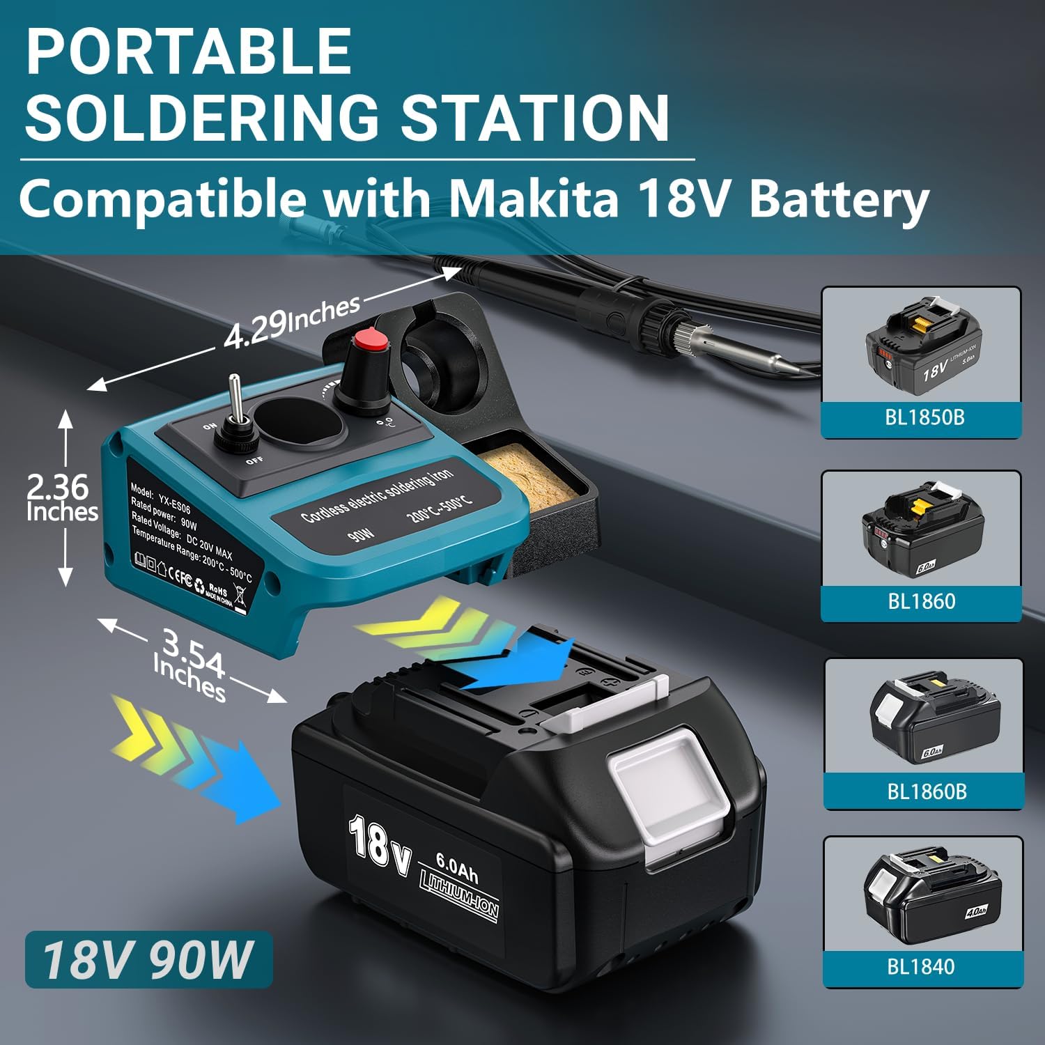 طقم لحام رقمي لاسلكي بقوة 90 و - مراجعة Diy Electronics Hobby وسعره
