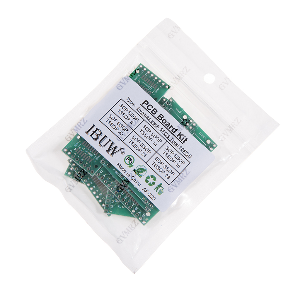 30 قطعة 6 قيمات لوحة محول PCB  - مراجعة Diy Electronics Project Kit وسعره