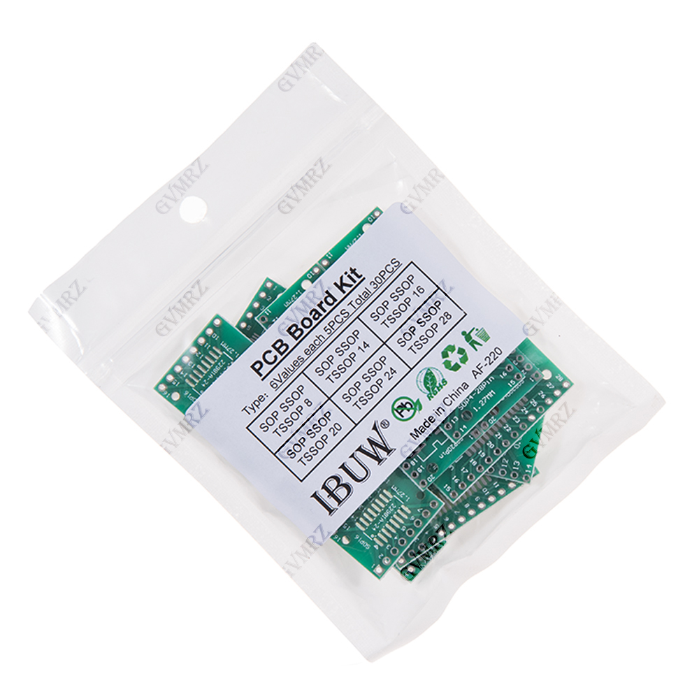 30 قطعة 6 قيمات لوحة محول PCB  - مراجعة Diy Electronics Project Kit وسعره